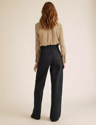 High Waisted Wide Leg Jeans 3 of 5