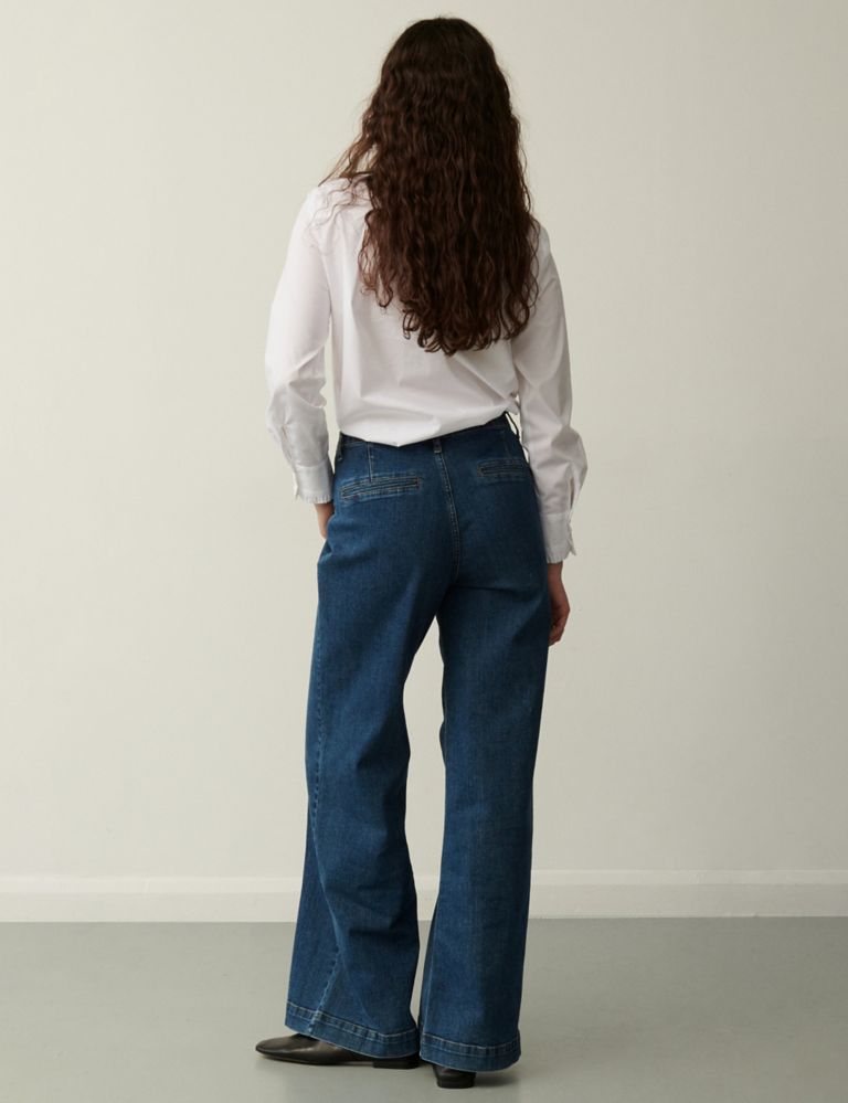 High Waisted Wide Leg Jeans 2 of 2