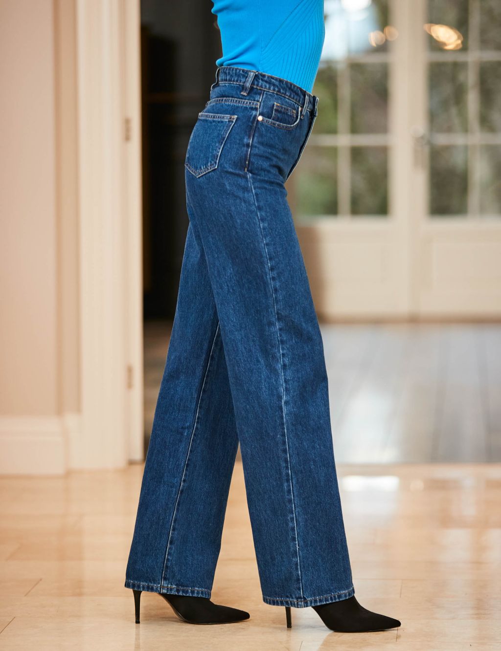 High Waisted Wide Leg Jeans 2 of 5
