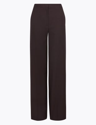 LADIES M&S PER UNA SIZE 12 OR 20 BLACK WIDE LEG STRETCH TROUSERS FREE POST LADIES M&S PER UNA SIZE 12 OR 20 BLACK WIDE LEG STRETCH TROUSERS FREE POST