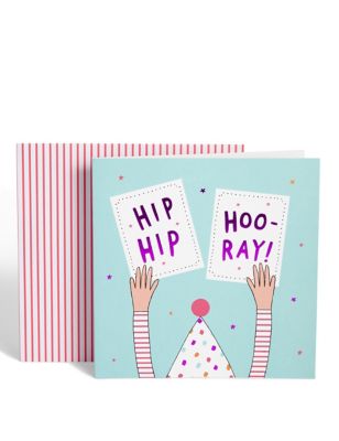 Hip Hip Hoo-Ray Birthday Card Image 1 of 2