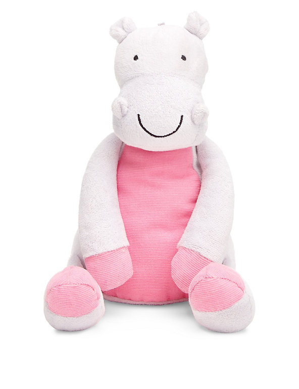 Hippo Corduroy Soft Toy Image 1 of 2