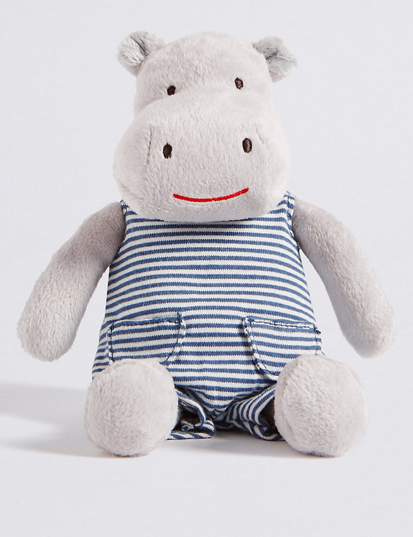 Hippo in Dungarees Toy Image 1 of 2