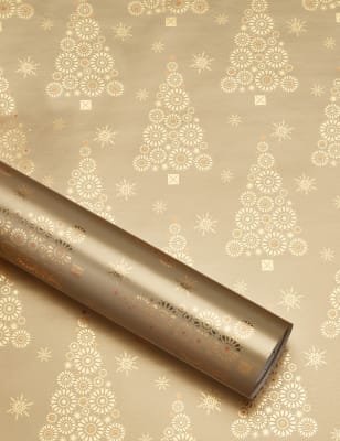 Christmas wrapping deals paper gold