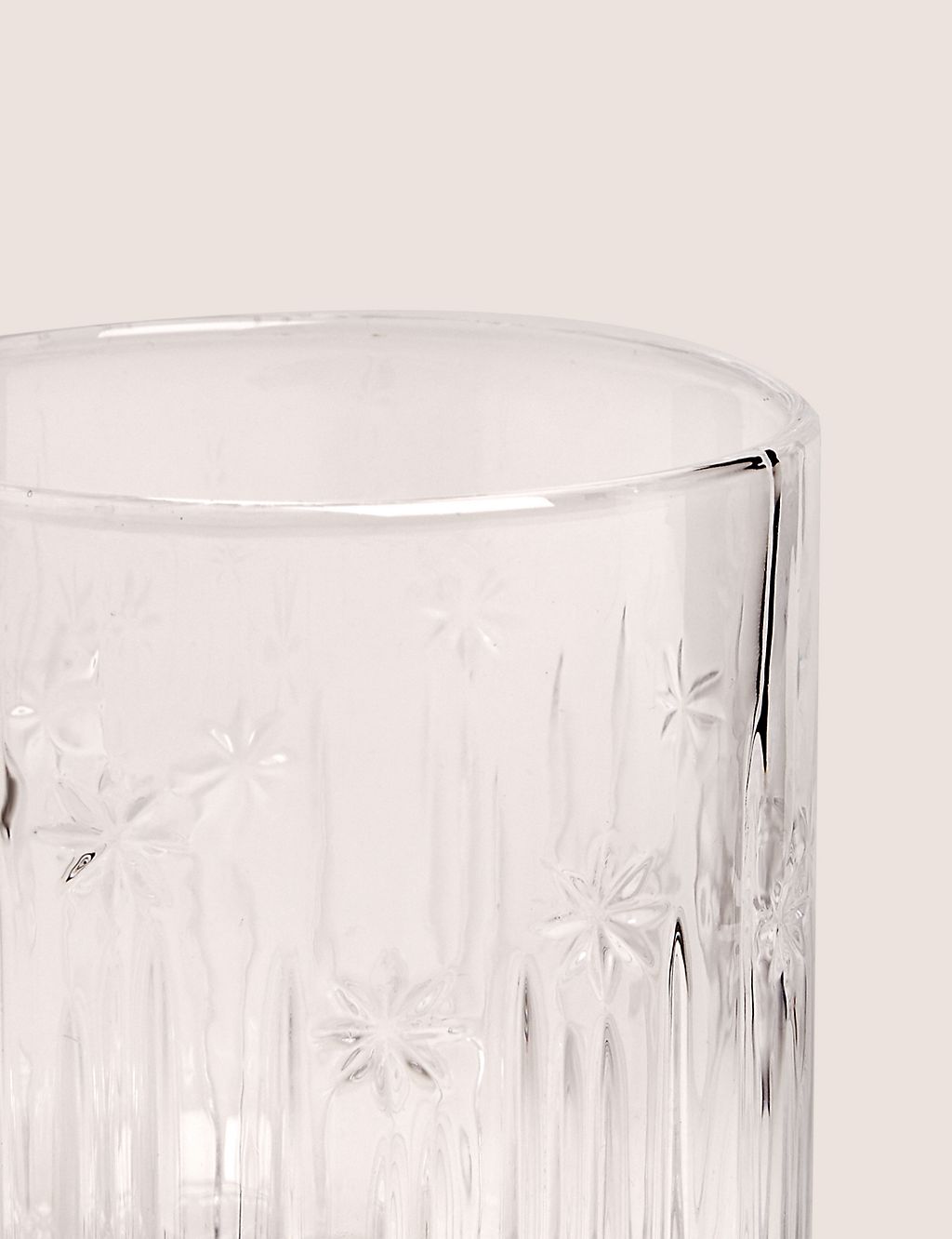 Hollywood Pressed Glass Tumbler 2 of 3