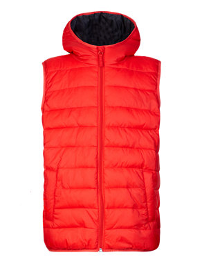 Hooded & Padded Gilet with Stormwear™ Image 2 of 6