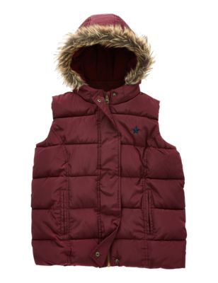 Hooded & Padded Thermal Gilet (5-14 Years) Image 2 of 5