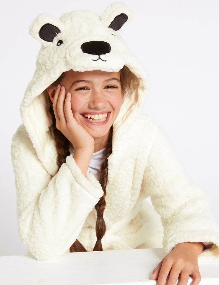 Hooded Bear Dressing Gown (1-16 Years) 5 of 5