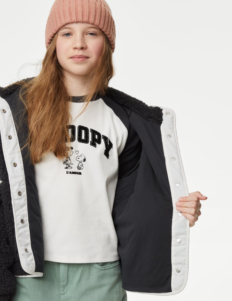 Pull and bear borg lined jacket hotsell