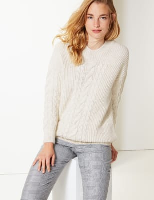 Hooded hot sale knit jumper