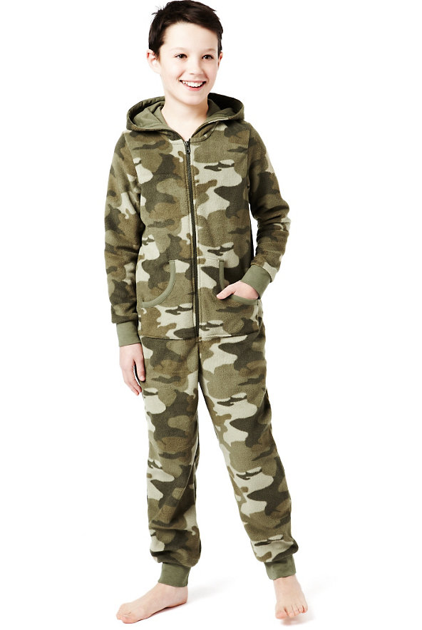 Hooded Camouflage All-in-One Image 1 of 2