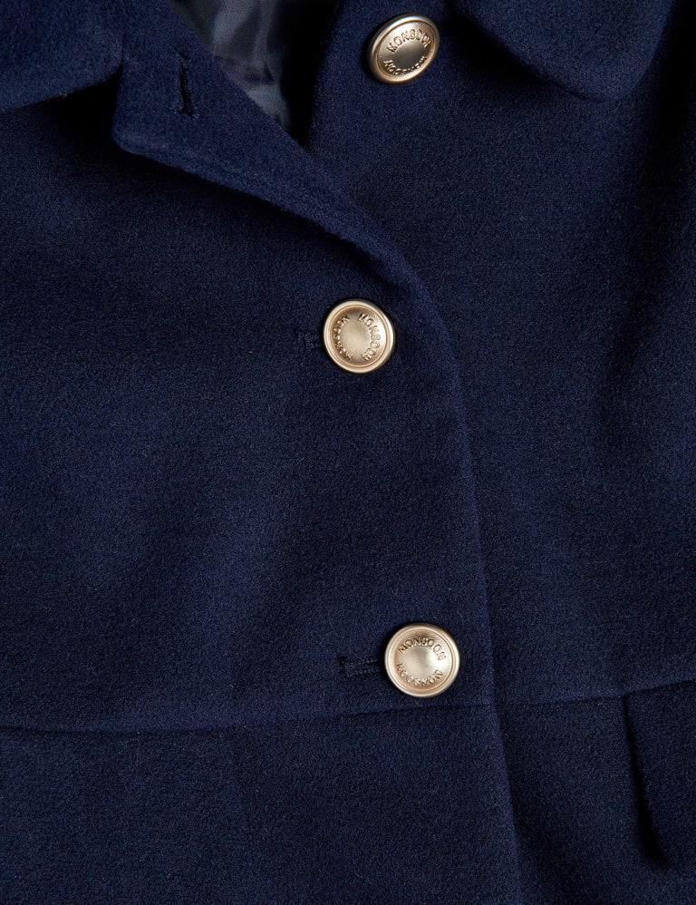 Hooded decorative buttons patch pocket belt two way plain hotsell coats
