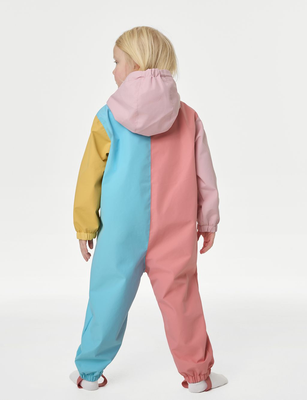 Hooded Colour Block Puddlesuit (2-8 Years) 5 of 6