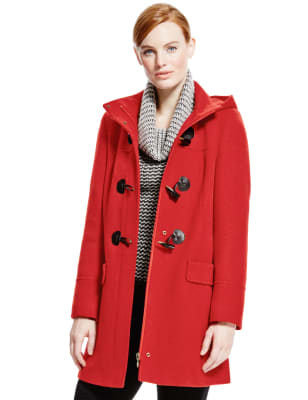 Womens duffle coat store marks and spencer