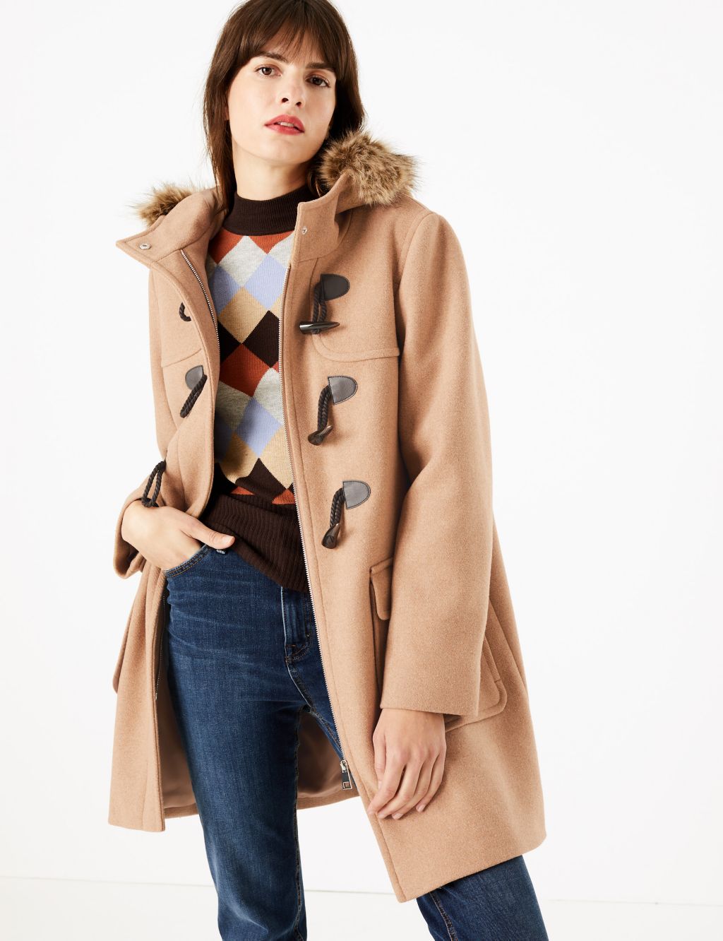 Hooded Duffle Coat | M&S Collection | M&S