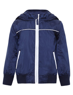 Hooded Fleece Lined Bomber Jacket with Stormwear™ Image 2 of 8