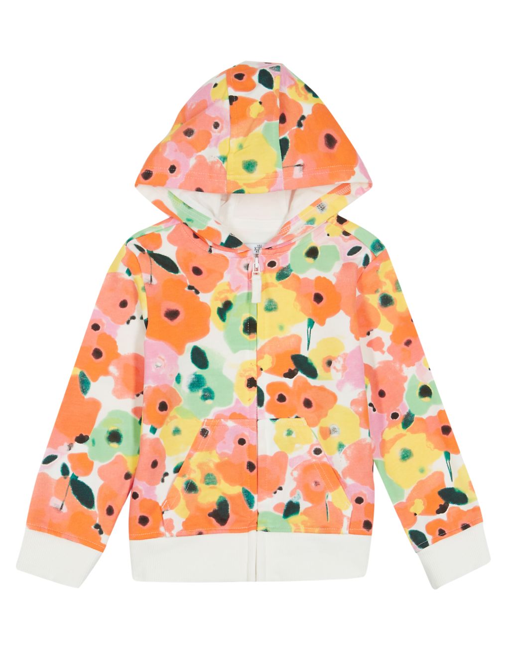 Hooded Floral Sweat Top (1-7 Years) 1 of 3