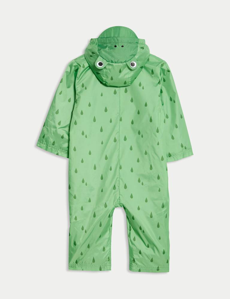 Hooded Frog Puddlesuit (0-3 Yrs) 3 of 8