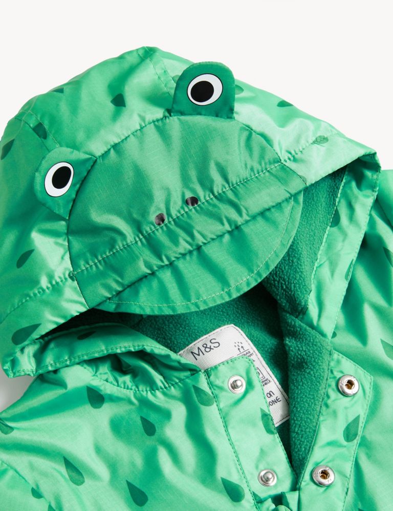 Hooded Frog Puddlesuit (0-3 Yrs) 4 of 8