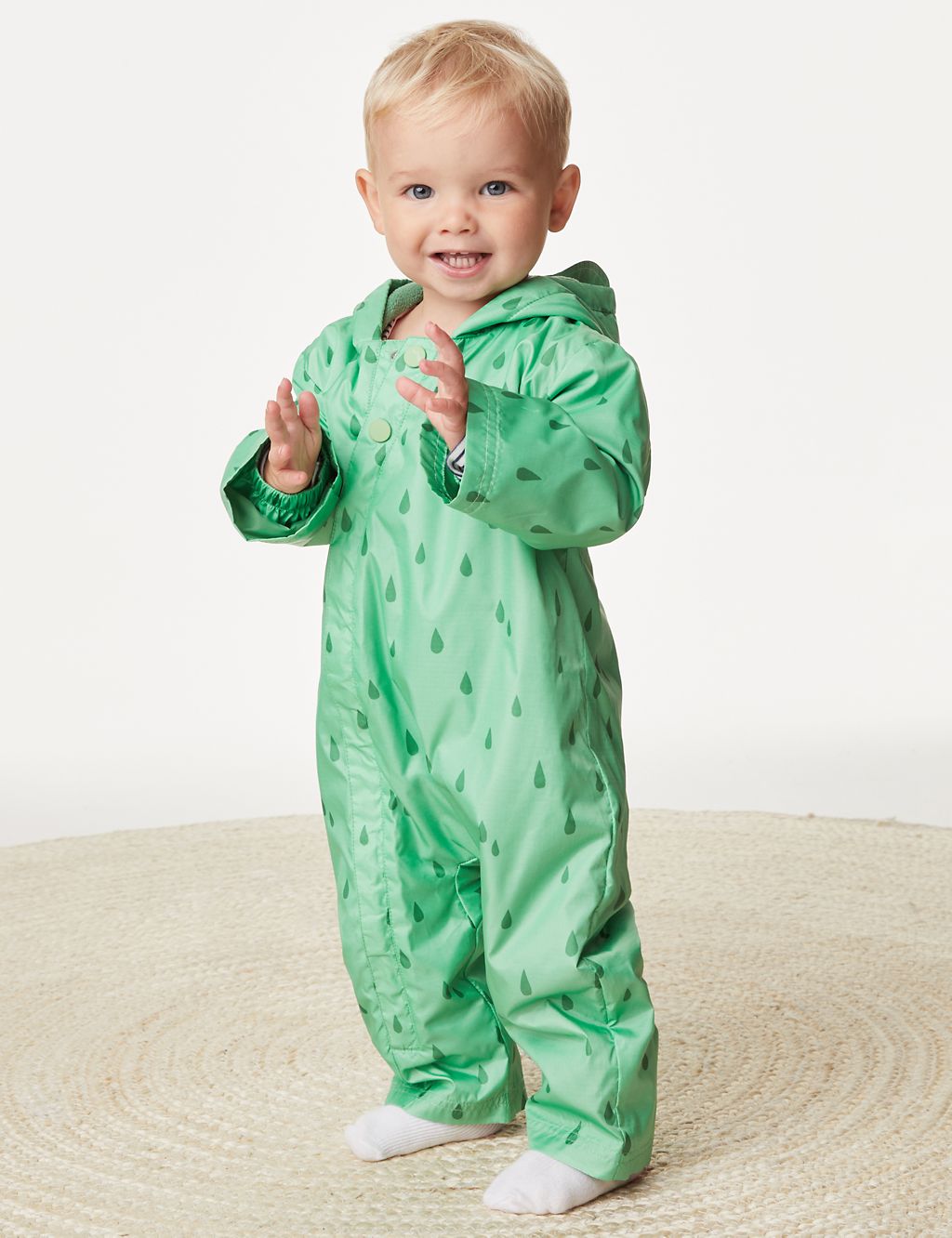 Hooded Frog Puddlesuit (0-3 Yrs) 4 of 8