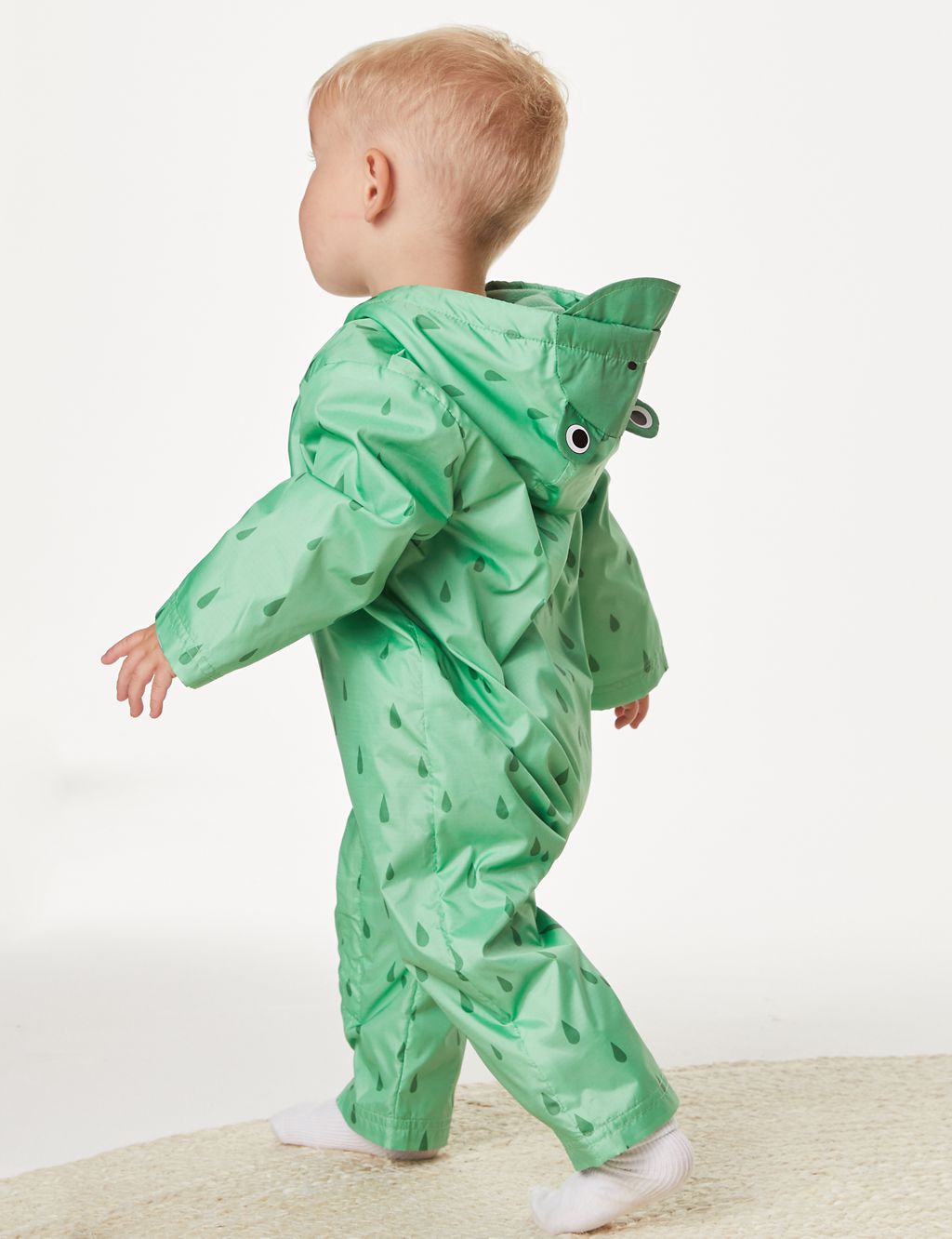 Hooded Frog Puddlesuit (0-3 Yrs) 6 of 8