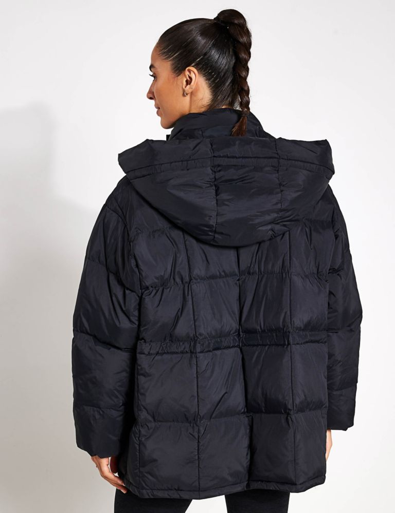 Hooded Funnel Neck Puffer Jacket 2 of 4