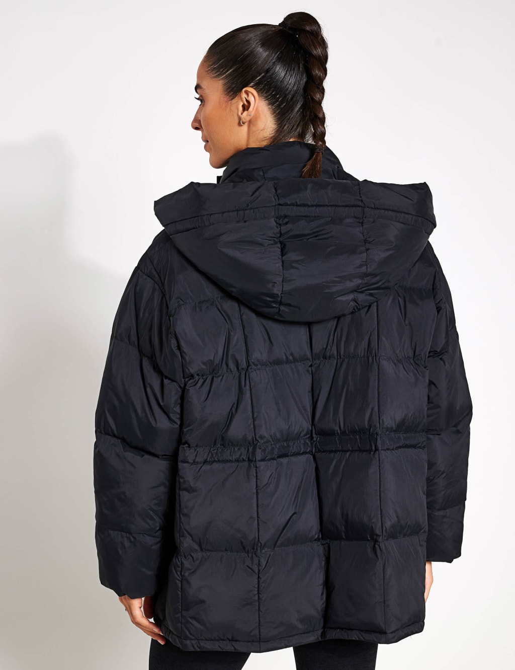 Hooded Funnel Neck Puffer Jacket 1 of 4