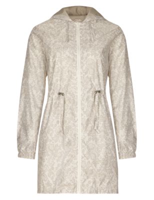 Hooded Lace Print Parka with Stormwear™ Image 2 of 4