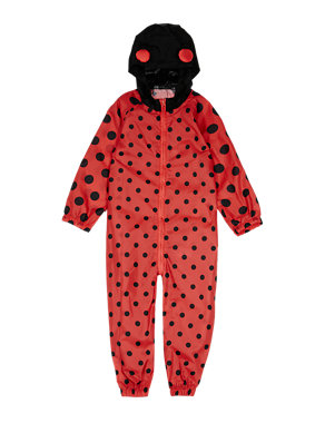 Hooded Ladybird Puddle Suit with Stormwear™ (1-6 Years) Image 2 of 4