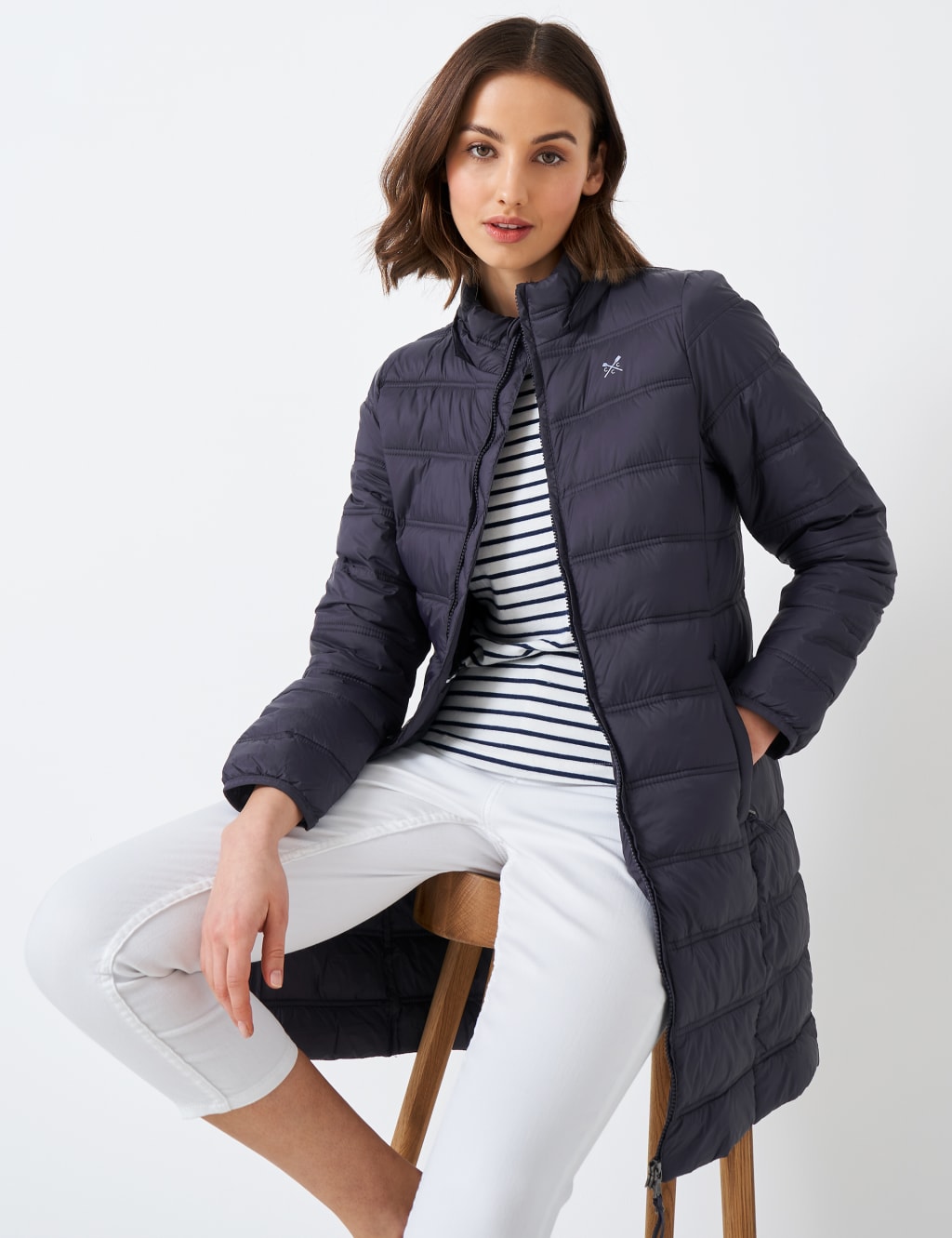 Hooded Lightweight Longline Puffer Jacket 3 of 5