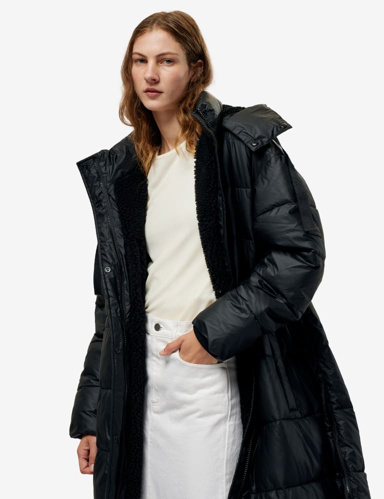 Hooded Longline Puffer Coat 3 of 5