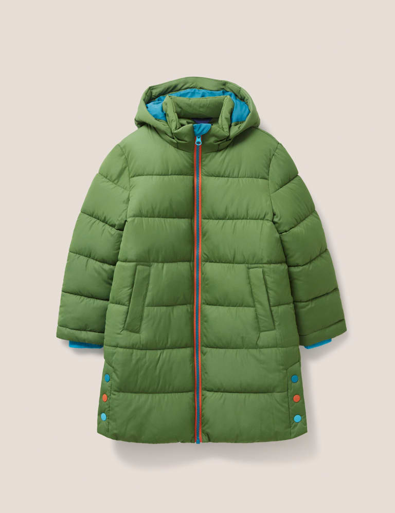 Hooded Longline Puffer Jacket 3 10 Yrs White Stuff M S