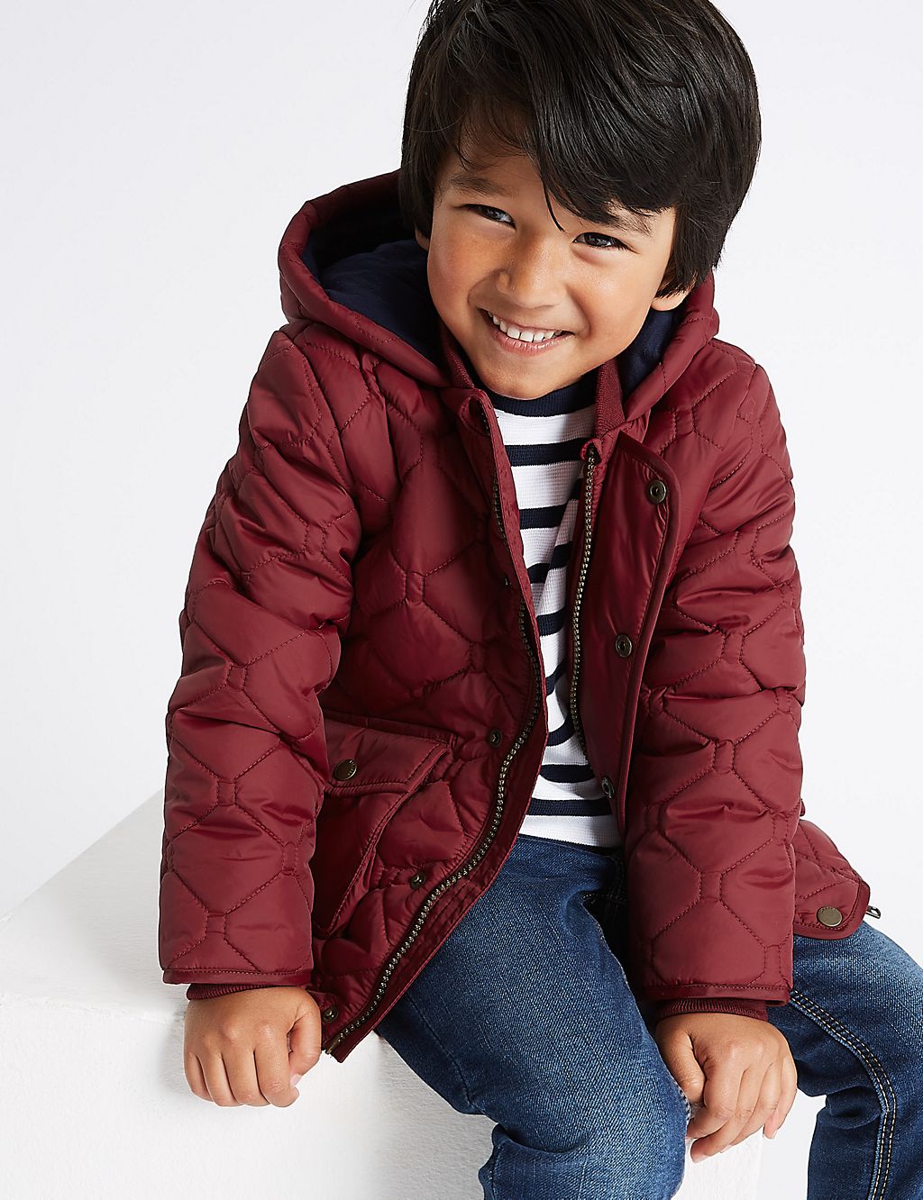 Hooded Neck Quilted Coat (3 Months - 7 Years) 3 of 5