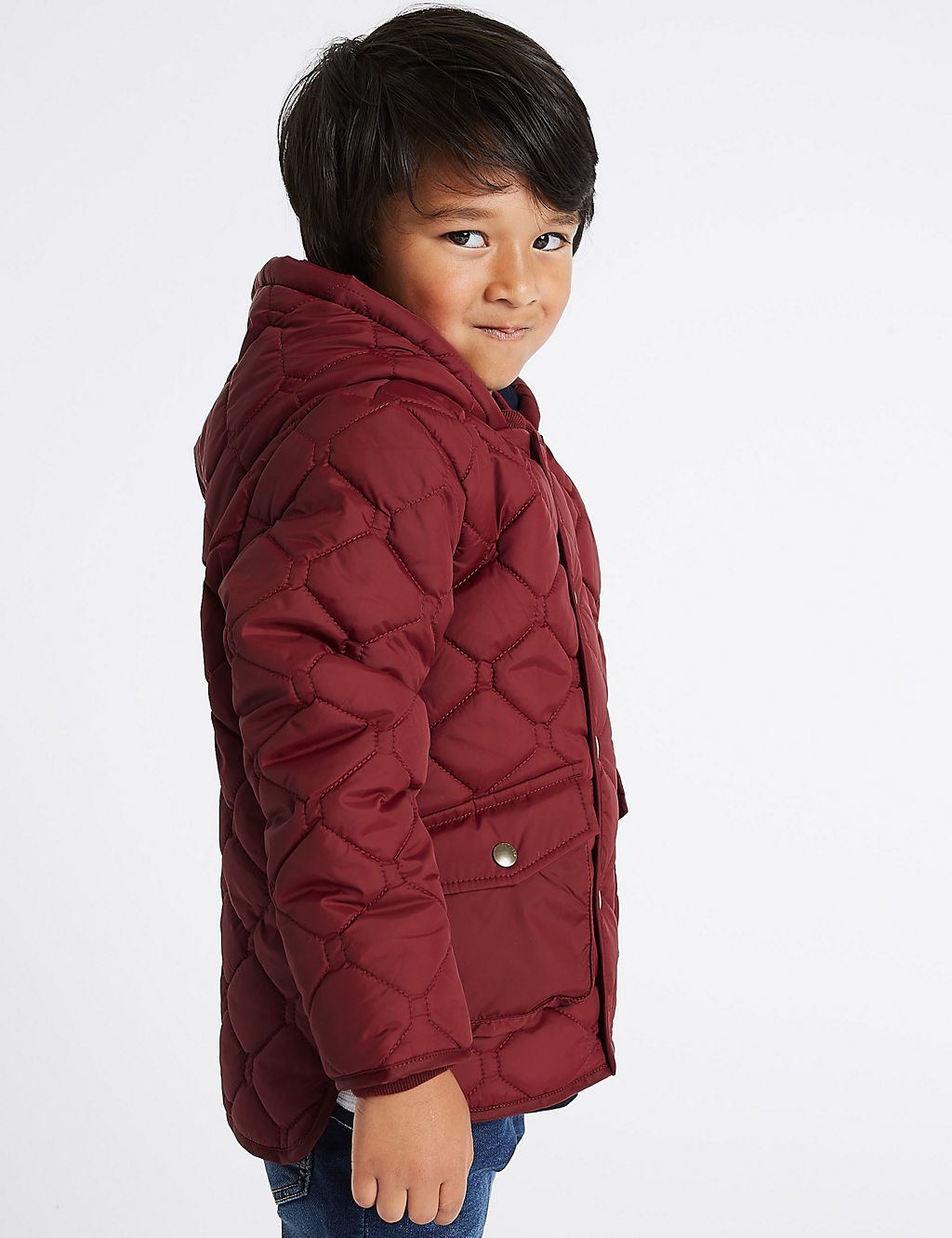 Hooded Neck Quilted Coat (3 Months - 7 Years) 2 of 5