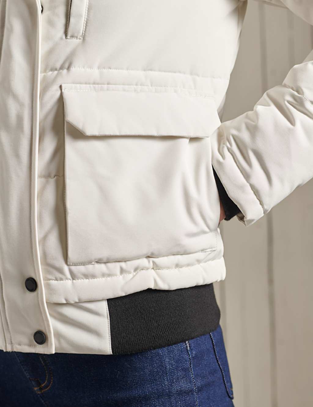 Hooded Padded Bomber Jacket 9 of 9