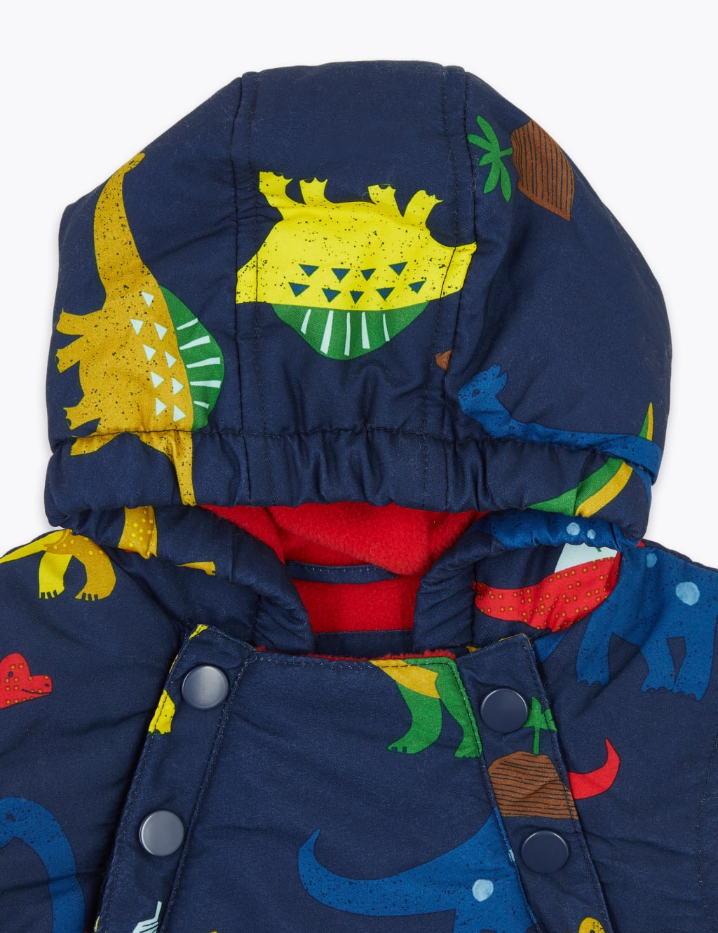 Hooded Padded Dinosaur Snowsuit (03 Yrs) M&S