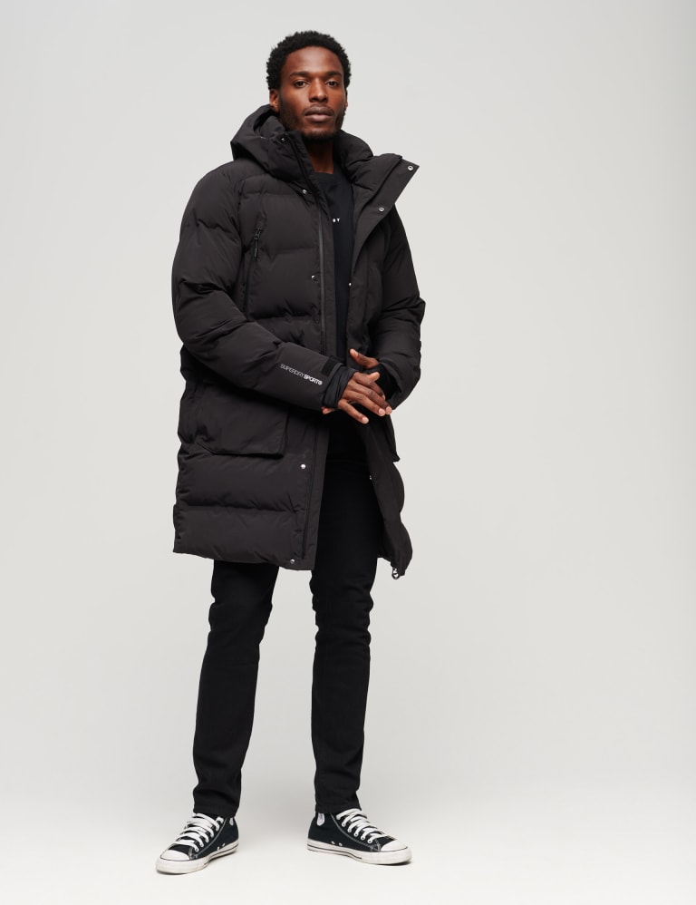 Hooded Padded Overcoat | Superdry | M&S