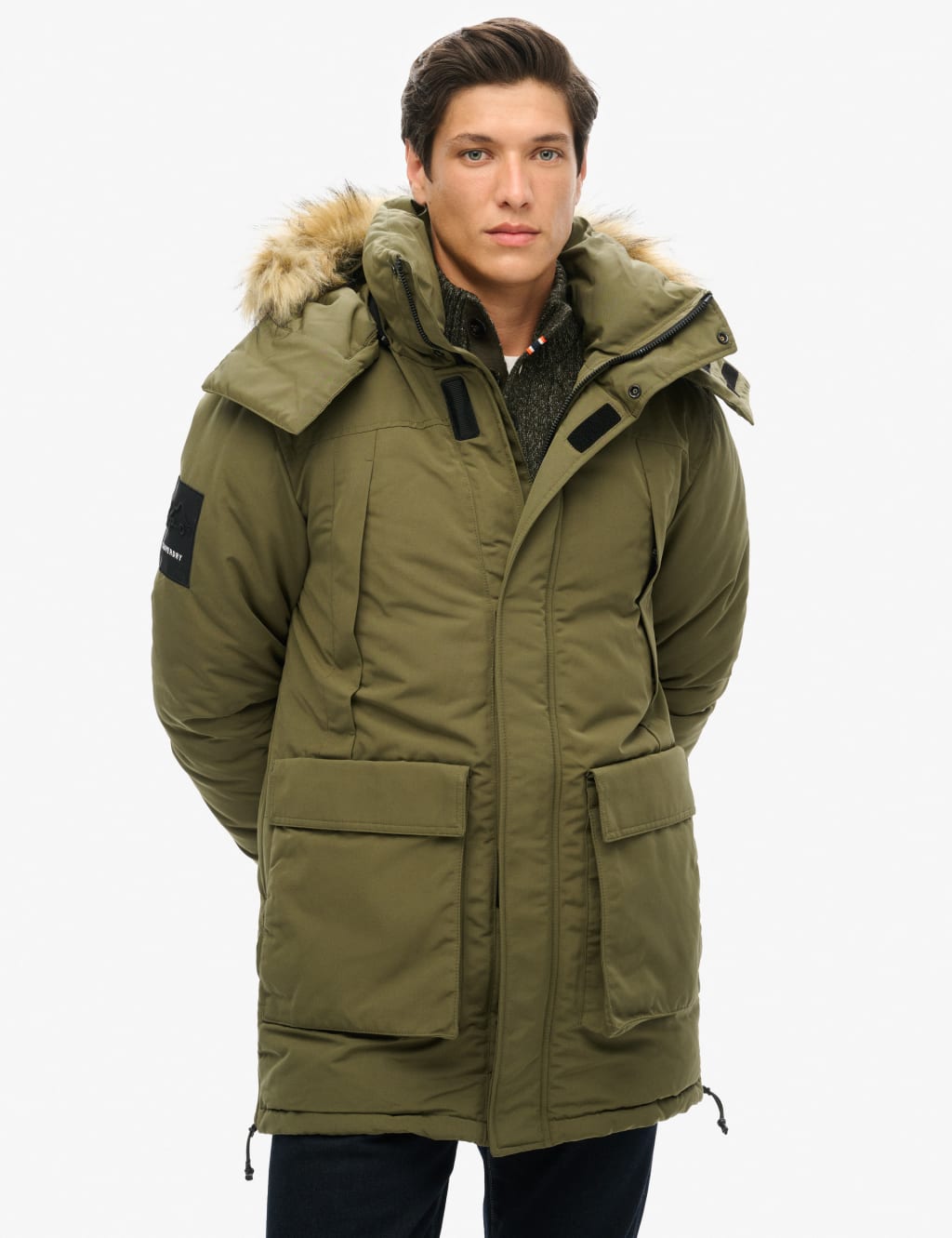 Padded parka with hood new arrivals