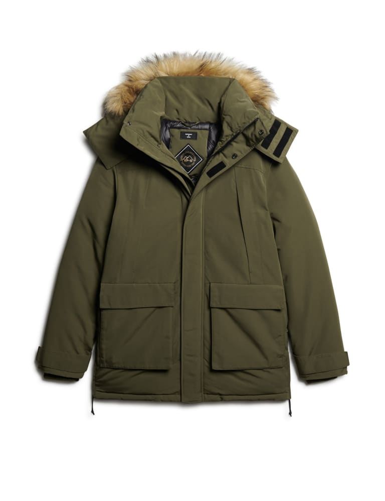 Superdry hot sale khaki parka