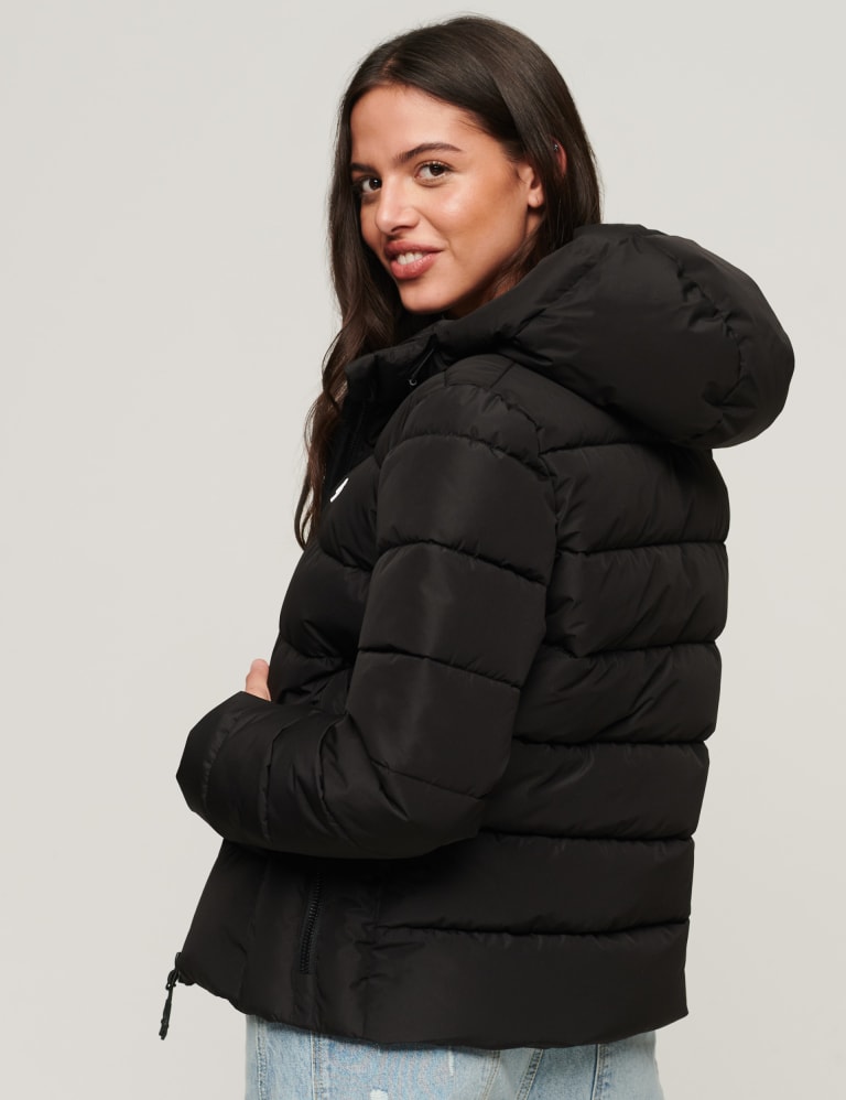 Womens black superdry 2025 jacket