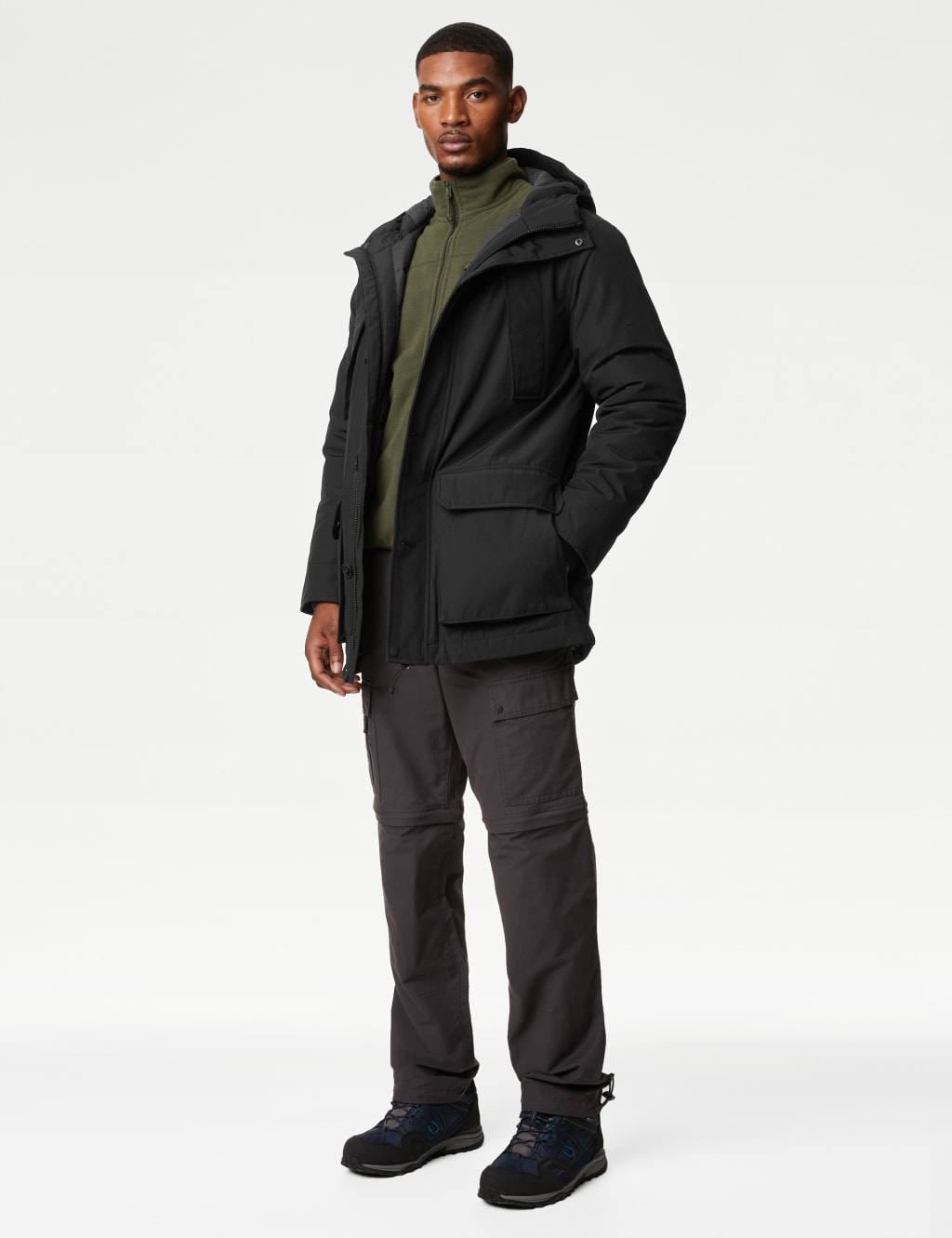 Hooded Parka Jacket with Thermowarmth M S Collection M S