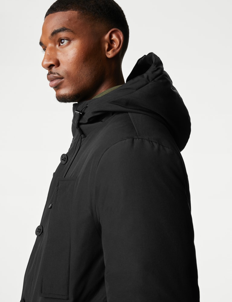 Hooded parka mens on sale