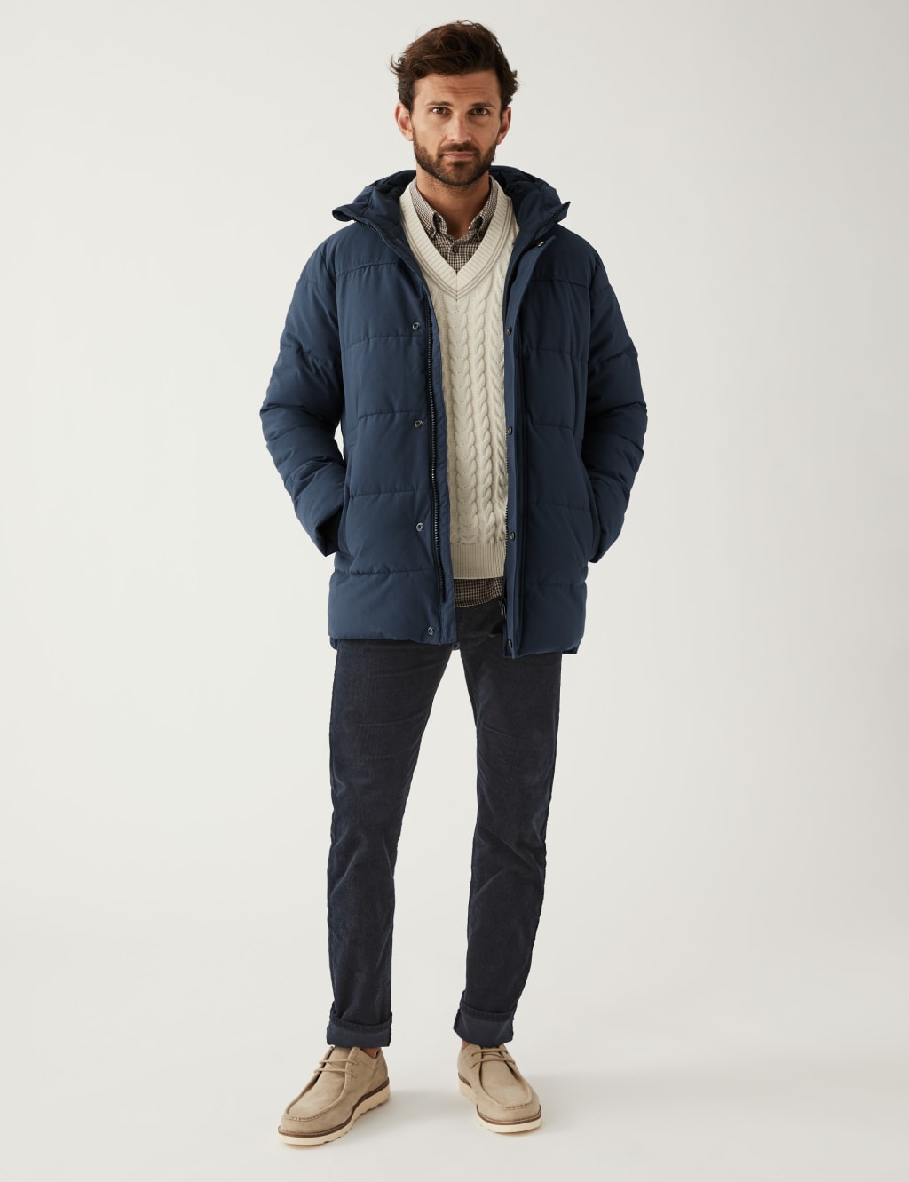 Hooded Puffer Jacket with Thermowarmth™ 1 of 5