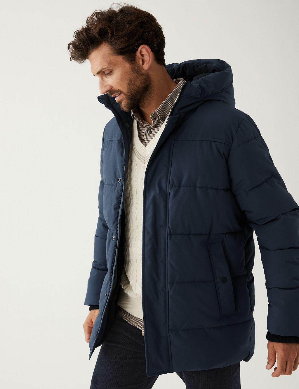 Hooded Puffer Jacket with Thermowarmth™ 1 of 5