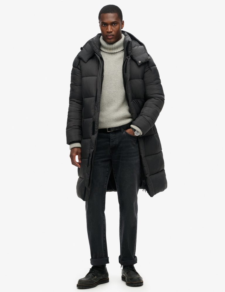 Hooded Puffer Jacket Superdry M S