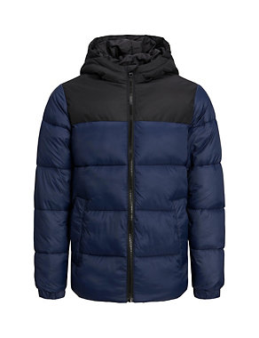 Hooded Quilted Jacket (8-16 Yrs) Image 2 of 7