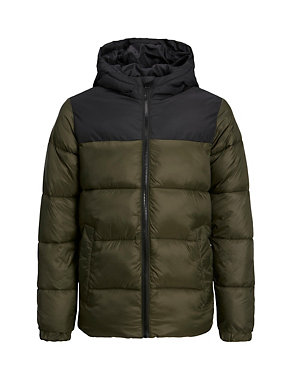 Hooded Quilted Jacket (8-16 Yrs) Image 2 of 7