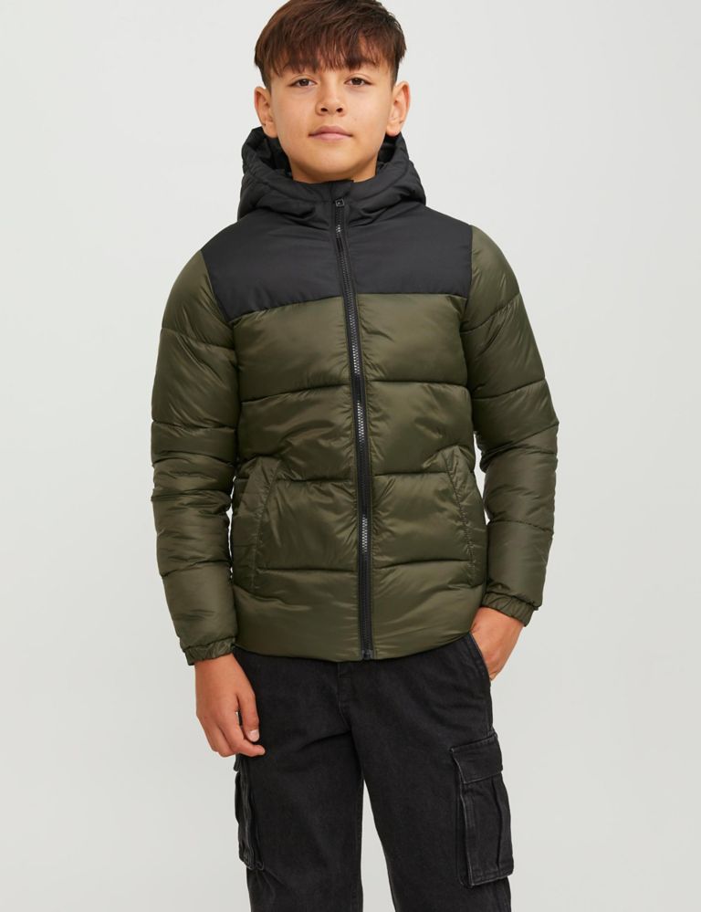 Hooded Quilted Jacket (8-16 Yrs) 1 of 7