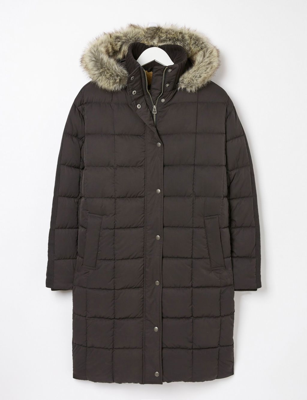 Hooded Quilted Longline Duffle Coat 1 of 7