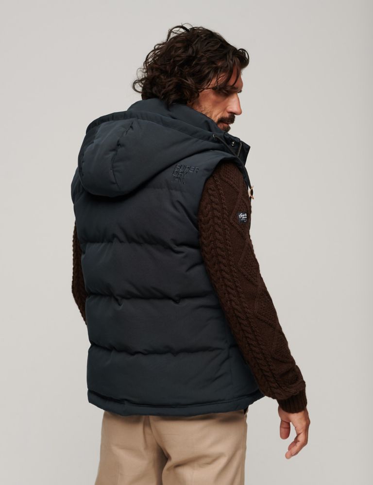 Hooded Quilted Padded Gilet 4 of 7